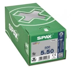 SPAX 291010500505 Universele Schroef, Verzonken Kop, 5 X 50, Deeldraad, Kruiskop Z2 - WIROX - 500 Stuks -HandelFix Winkel 8c959ae6e6c76fa228fb8ebb00fe98da