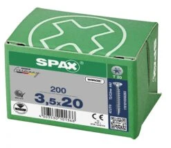 SPAX 1191010350203 Universele Schroef, Verzonken Kop, 3.5 X 20, Voldraad, T-STAR Plus TX20 - WIROX - 200 Stuks 12 SPAX 1191010350203 Universele Schroef, Verzonken Kop, 3.5 X 20, Voldraad, T-STAR Plus TX20 - WIROX - 200 Stuks -HandelFix Winkel 8e12e6e167eea891b0683977aab8a9f9
