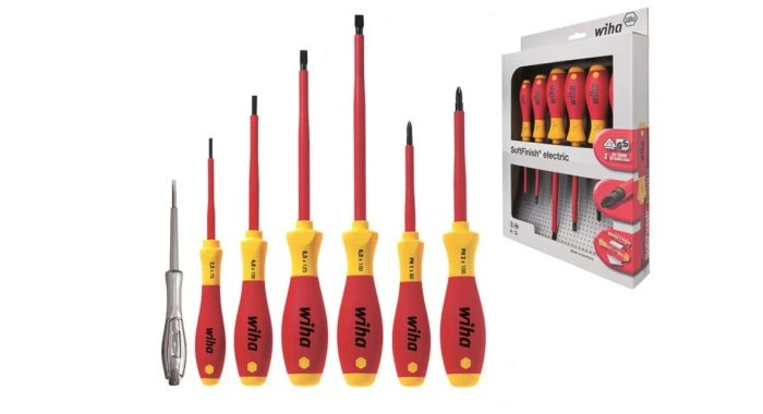 Wiha 320N K7 7-delige SoftFinish VDE Schroevendraaierset - Sleuf/Pozidrive - 00834 3 Wiha 320N K7 7-delige SoftFinish VDE Schroevendraaierset - Sleuf/Pozidrive - 00834