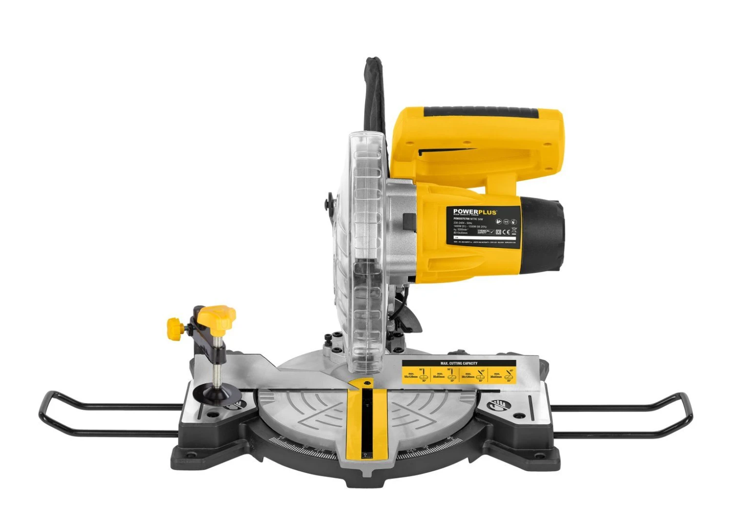 Powerplus POWX075700 Afkort-/Verstekzaag - 1500W - 210mm 3 Powerplus POWX075700 Afkort-/Verstekzaag - 1500W - 210mm