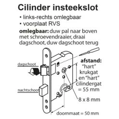 Starx 43.600.01 Cilinderslot Insteek Voorplaat - RVS -HandelFix Winkel 96bf54a4d82df78fab3247e01019267d