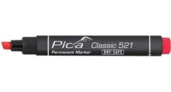 Pica 521/40 Permanent Marker - Beitel - Rood- 2-6mm