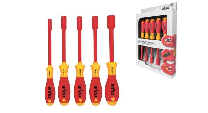 Wiha 322 K5 SoftFinish Electric Zeskantdopsleutelset - 5 Delig - 29466 3 Wiha 322 K5 SoftFinish Electric Zeskantdopsleutelset - 5 Delig - 29466