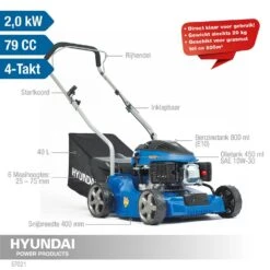 Hyundai 57021 Benzine Grasmaaier - 79,8cc - 4-takt - 400mm 12 Hyundai 57021 Benzine Grasmaaier - 79,8cc - 4-takt - 400mm -HandelFix Winkel a09d2aaa607ac17a0af6a9fc698fcf36