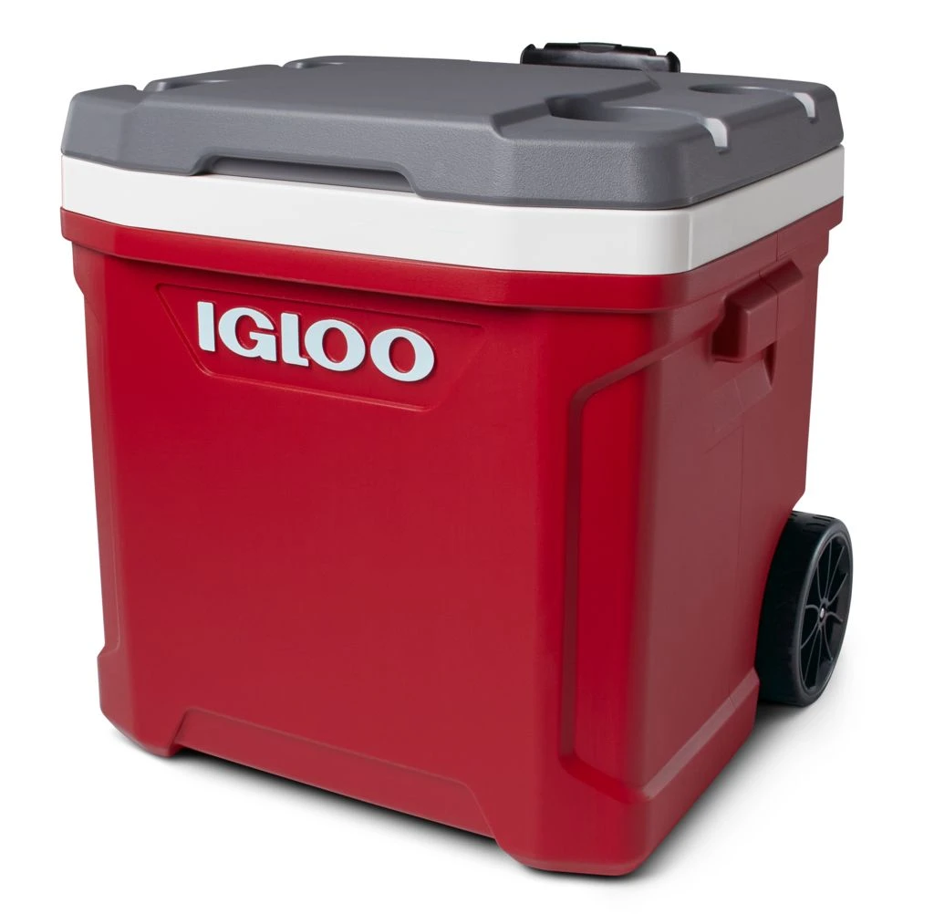 Igloo 34666 Latitude 60 Roller Koelbox Op Wielen Red 4 Igloo 34666 Latitude 60 Roller Koelbox Op Wielen Red - Afbeelding 2