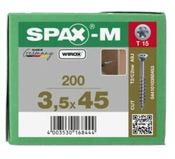 SPAX-M 441010350453 Schroef, Verzonken Kop, 3.5 X 45, Deeldraad, T-STAR Plus TX15 - WIROX - 200 Stuks 13 SPAX-M 441010350453 Schroef, Verzonken Kop, 3.5 X 45, Deeldraad, T-STAR Plus TX15 - WIROX - 200 Stuks -HandelFix Winkel a898a1e7d309cfe583df2075d658ed36