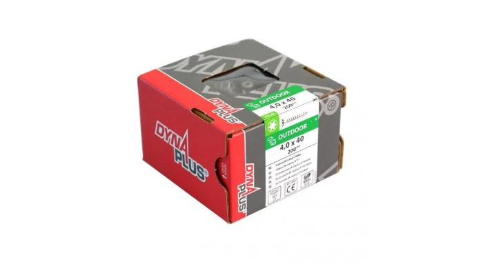 DynaPlus 0281.08.25601 Unischroef - Platkop - Voldraad - Outdoor - TX20 - 4.0 X 40mm (200st) 3 DynaPlus 0281.08.25601 Unischroef - Platkop - Voldraad - Outdoor - TX20 - 4.0 X 40mm (200st)