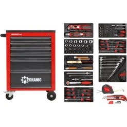 Gedore RED R21560001 119-delige Gereedschapswagen Mechanic - 3301667