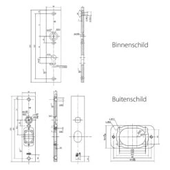 Starx 86.101.37 Veiligheidsbeslag - Krukgarnituur - SKG3 - Langschild - Aluminium - Zwart -HandelFix Winkel b20e8d66fa19b1f67f292b9e6c62611d