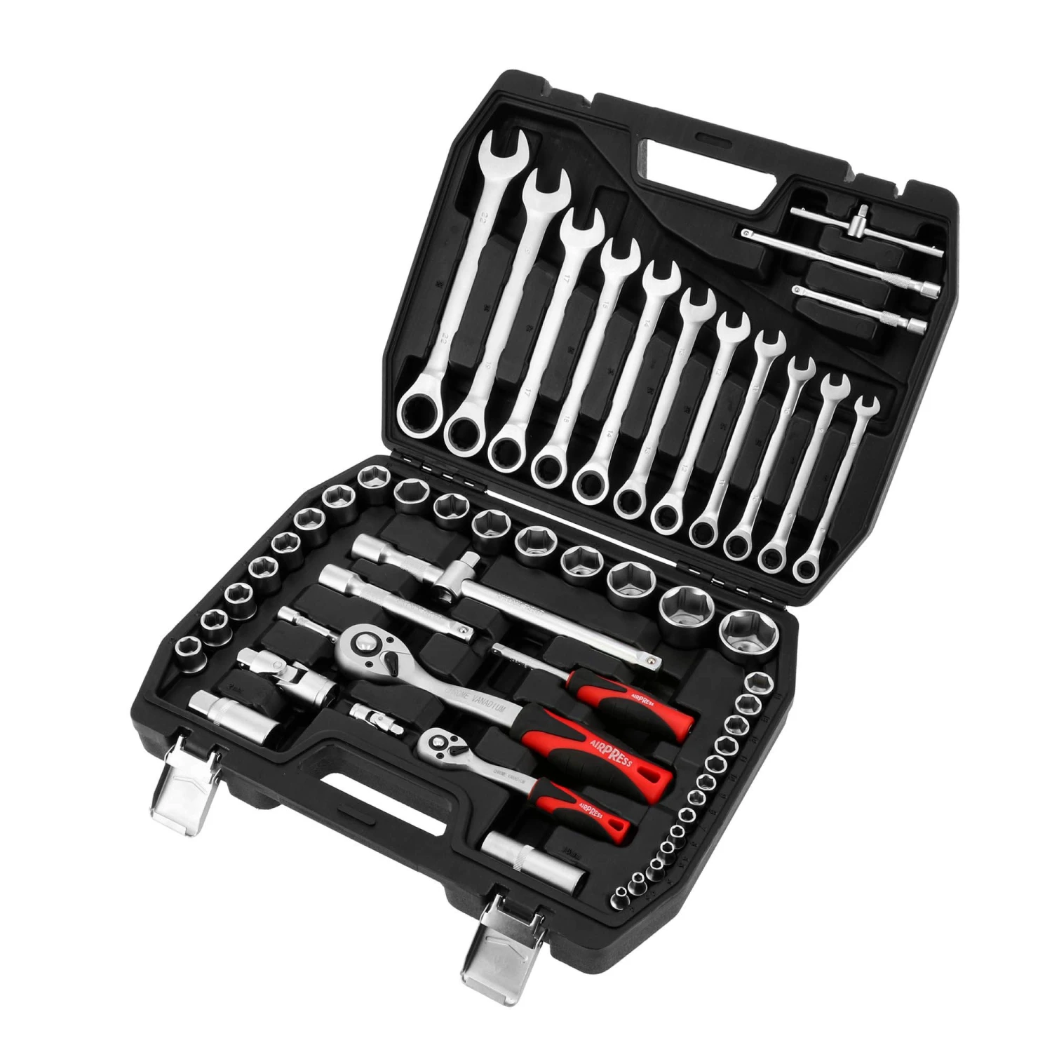 Airpress 75248 54-Delige Doppenset - 1/2'' 1/4'' 3 Airpress 75248 54-Delige Doppenset - 1/2'' 1/4''