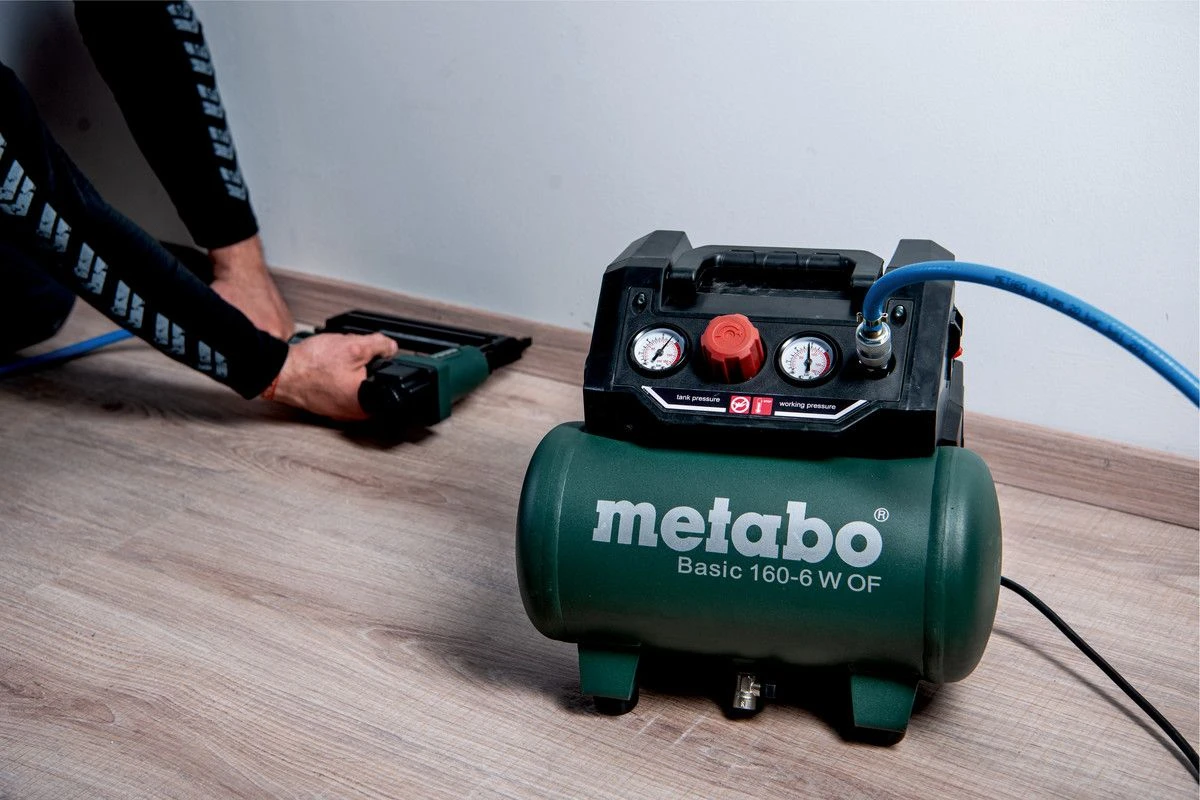 Metabo Basic 160-6 W OF Compressor - 8 Bar - 6L - 55 L/min 4 Metabo Basic 160-6 W OF Compressor - 8 Bar - 6L - 55 L/min - Afbeelding 2