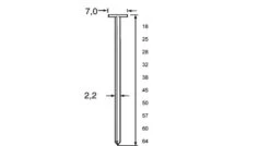 Dutack 5220040 T-Nagel - Verzinkt - 2,2 X 50mm (1000st)