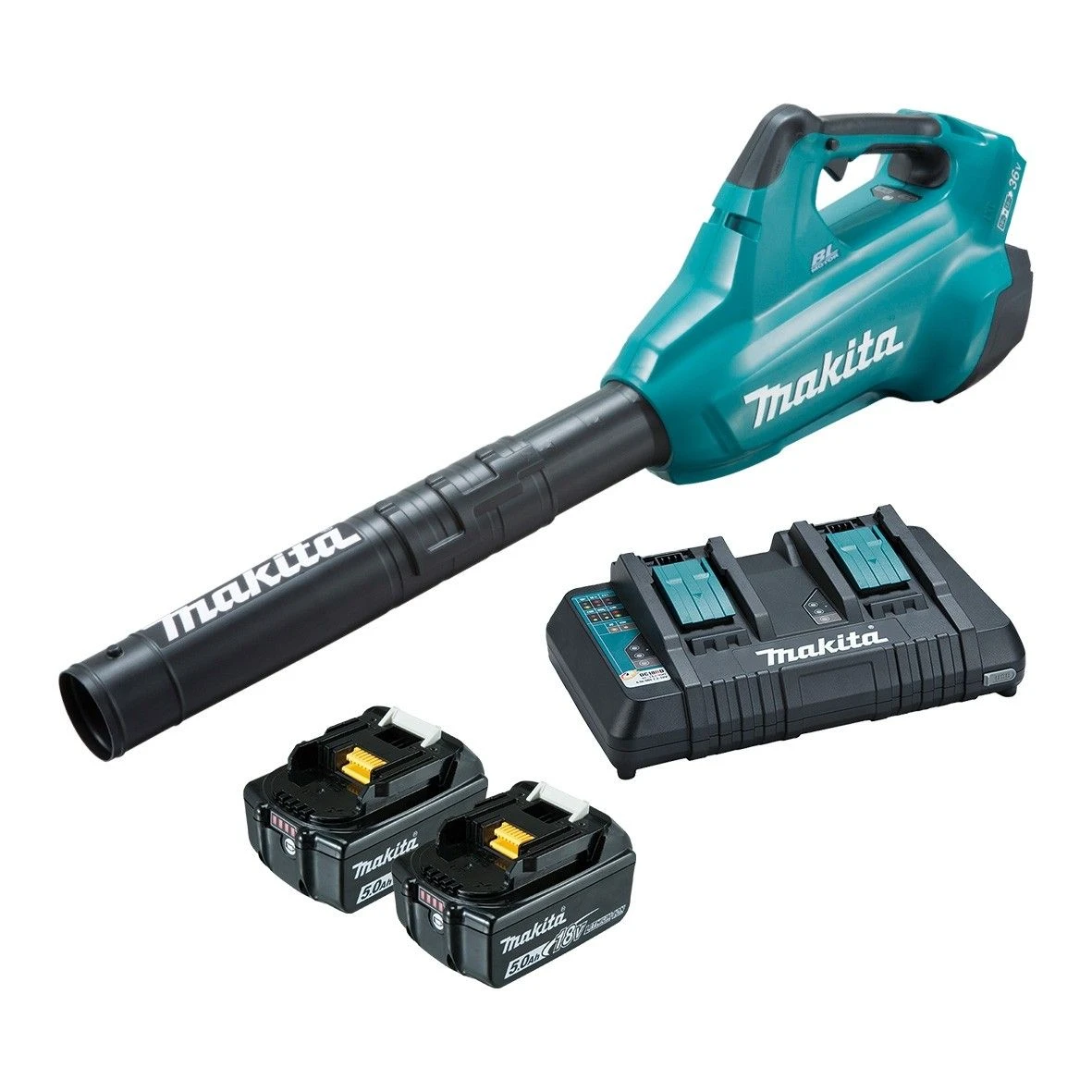 Makita DUB362PT2 36V (2x 18V) Li-Ion Accu Bladblazer Set (2x 5,0Ah Accu) - 200km/h 3 Makita DUB362PT2 36V (2x 18V) Li-Ion Accu Bladblazer Set (2x 5,0Ah Accu) - 200km/h