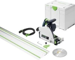 Festool TS 60 KEBQ-Plus-FS Invalcirkelzaag In Systainer - 1500W - 168 Mm - Met Geleiderail - 577417