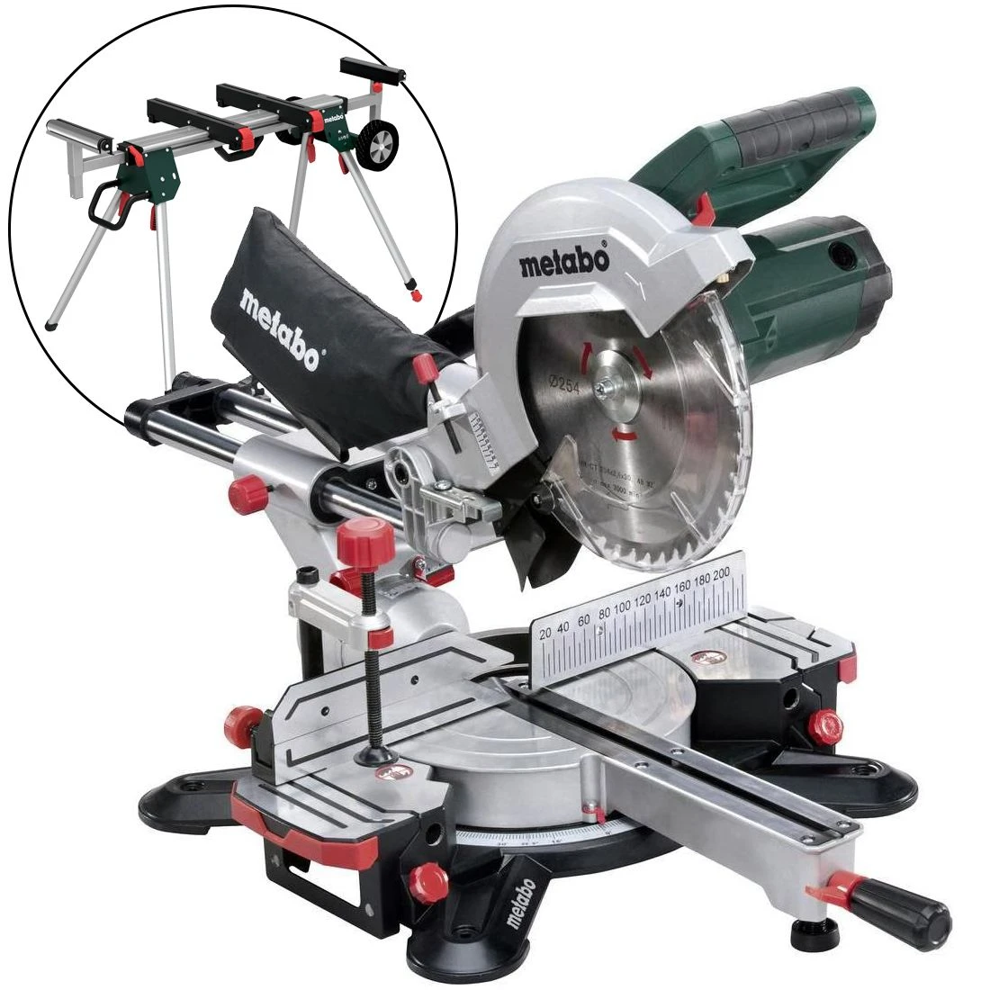 Metabo KGS 254 M Afkortzaag Incl. Onderstel (KSU 251) - 1800W - 254 X 30mm - 690967000 3 Metabo KGS 254 M Afkortzaag Incl. Onderstel (KSU 251) - 1800W - 254 X 30mm - 690967000