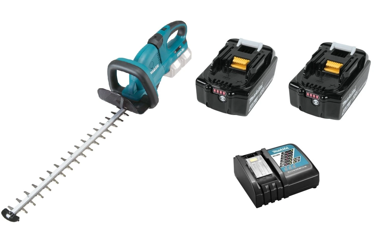 Makita DUH651RM2 36V (2x18V) Li-Ion Accu Heggenschaar Set (2x 4.0Ah Accu) - 650mm 3 Makita DUH651RM2 36V (2x18V) Li-Ion Accu Heggenschaar Set (2x 4.0Ah Accu) - 650mm