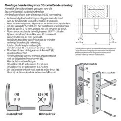 Starx 86.101.38 Veiligheidsbeslag - Krukgarnituur - SKG3 - Langschild - Aluminium - Zwart -HandelFix Winkel dfd59ac218817f476465abb8e9383f6f