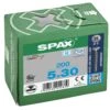 SPAX 1087000500303 Roestvaststalen Schroef, Verzonken Kop, 5 X 30, Voldraad, Kruiskop Z2 - Blank - 200 Stuks -HandelFix Winkel e167296470ec47ea385ba09ba267d873