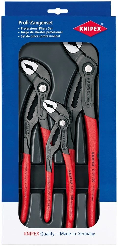 Knipex 002009V02 3-delige Cobra Tangenset 3 Knipex 002009V02 3-delige Cobra Tangenset