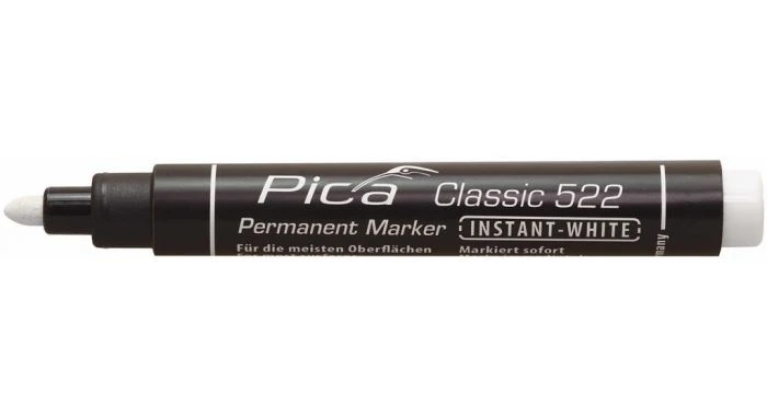 Pica PI52252 Classic Permanent Marker - Rond - Wit - 1-4mm 3 Pica PI52252 Classic Permanent Marker - Rond - Wit - 1-4mm