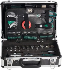 Brüder Mannesmann 29067 Gereedschapset In Aluminium Koffer - 90-delig -HandelFix Winkel e6847bece3202dfce9cf7d6c797e38b4