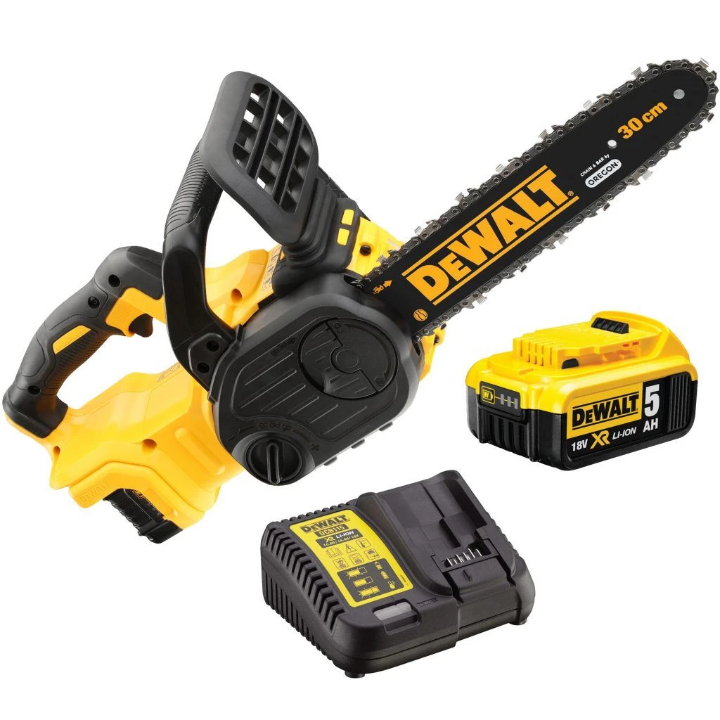 DeWalt DCM565P1 18V XR Li-ion Kettingzaag Set (1x 5.0Ah Accu) - Koolborstelloos - DCM565P1-QW 3 DeWalt DCM565P1 18V XR Li-ion Kettingzaag Set (1x 5.0Ah Accu) - Koolborstelloos - DCM565P1-QW
