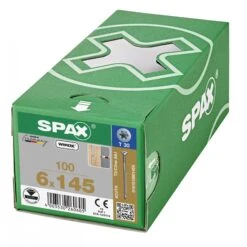SPAX 161010601455 Stelschroef, Platkop, 6 X 145, Deeldraad, T-STAR Plus TX30 - WIROX - 100 Stuks -HandelFix Winkel e97d2cdc688a5bdabc1401c9ad6aee18