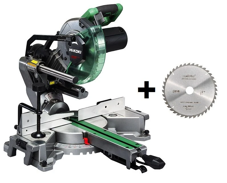 HiKOKI C8FSHGWAZ Afkortzaag - 1100W - 216 X 30mm Met Extra Zaagblad 3 HiKOKI C8FSHGWAZ Afkortzaag - 1100W - 216 X 30mm Met Extra Zaagblad