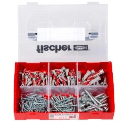 Fischer 536162 210-delige FixTainer DuoPower Pluggen-/schroevenset - Ø6, Ø8, Ø10mm -HandelFix Winkel f6c2f8304b609c1400ac548a9ed7437e