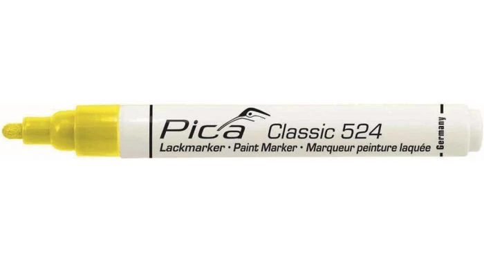 Pica 524/44 Lakmarker - Rond - Geel - 2-4mm 3 Pica 524/44 Lakmarker - Rond - Geel - 2-4mm