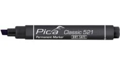 Pica 521/46 Permanent Marker - Beitel - Zwart - 2-6mm